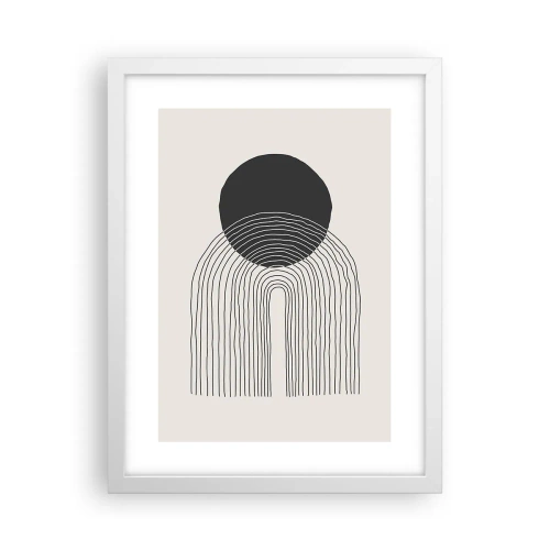 Poszter fekete keretben - Remegés és biztosság - 30x40 cm