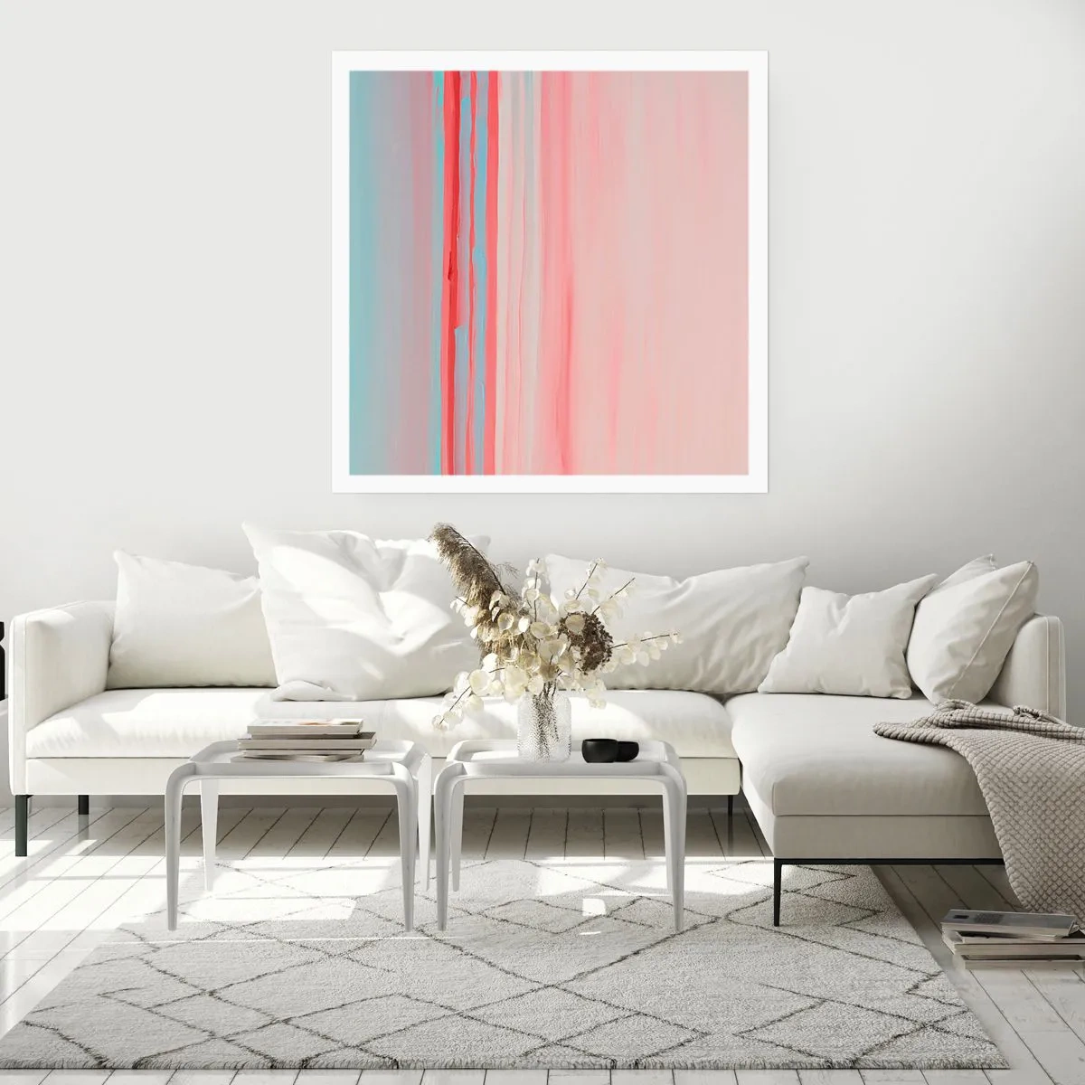 Poszter - Absztrakció hajnalban - 40x40 cm