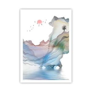 Poszter - A kristály hegyek felé - 70x100 cm