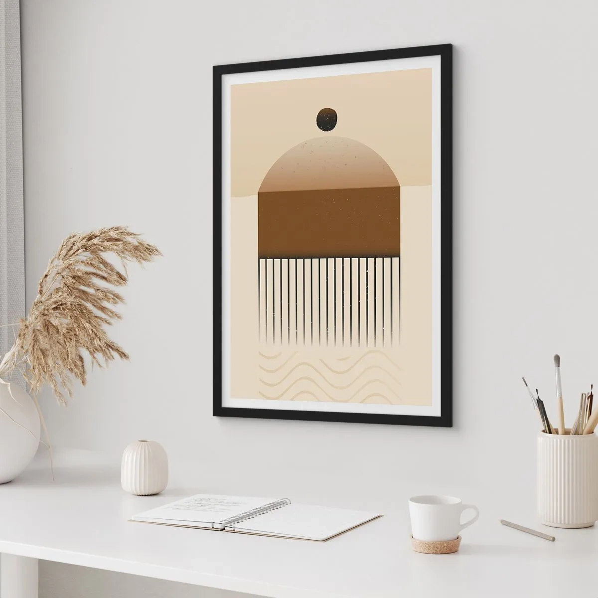 Poszter fehér keretben - Különféle államok - 30x40 cm