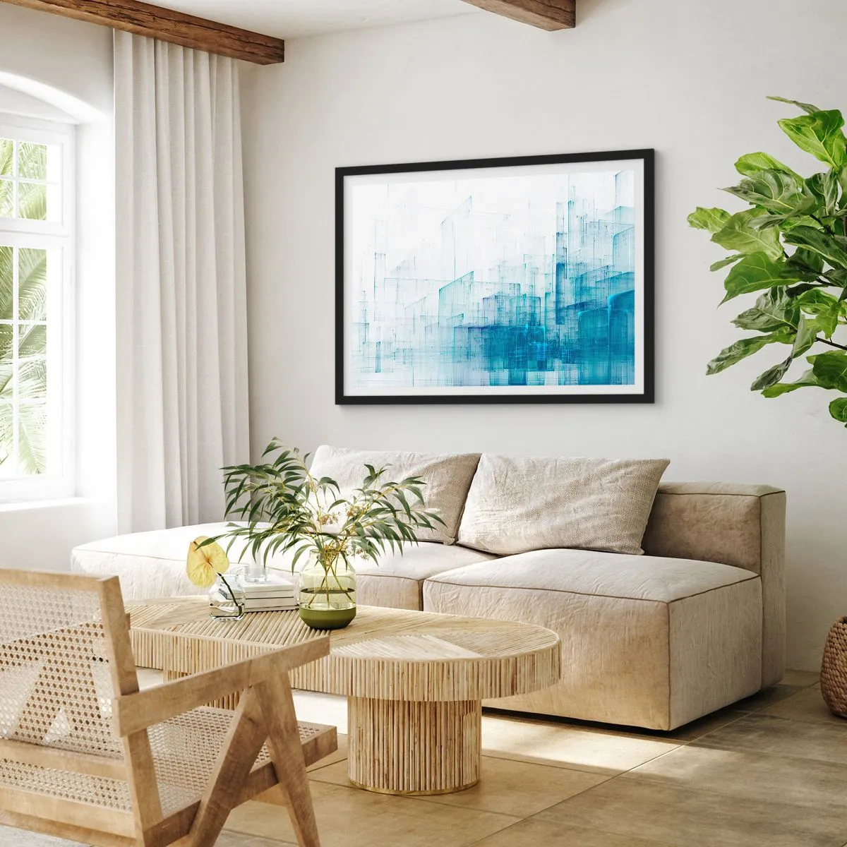 Poszter fehér keretben - Hogyan lett az űr - 100x70 cm