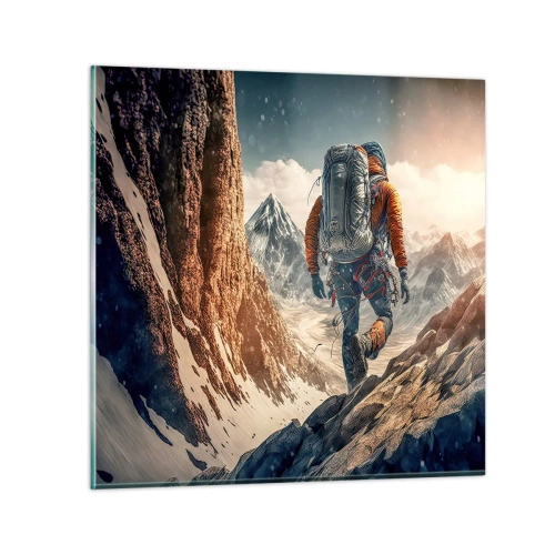 Üveg kép - Magányos harcos - 50x50 cm