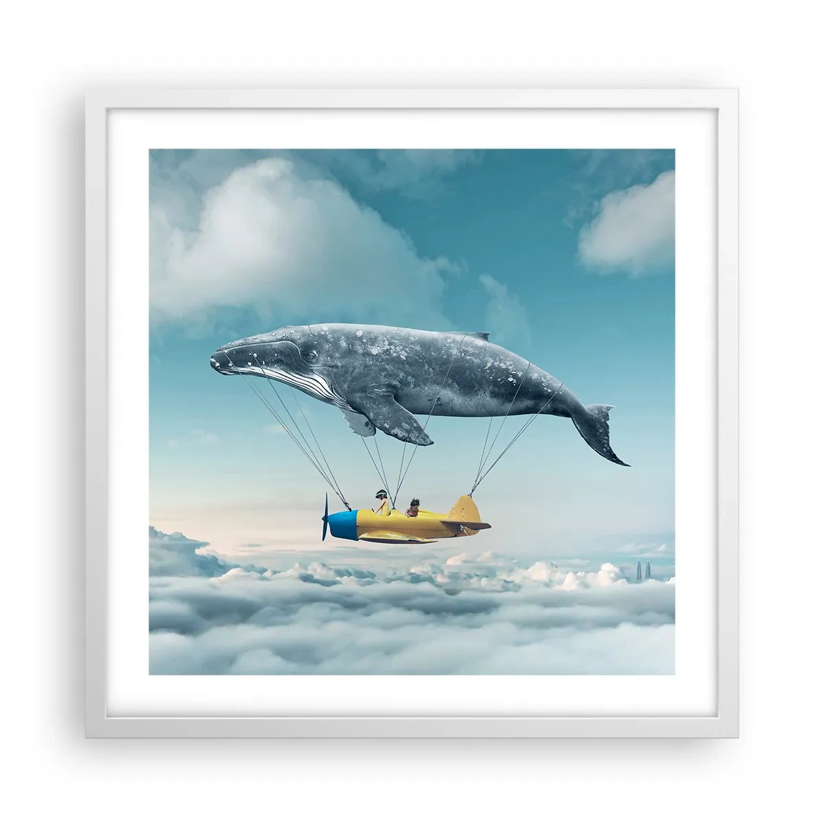 Poszter fekete keretben - Miért is ne? - 50x50 cm