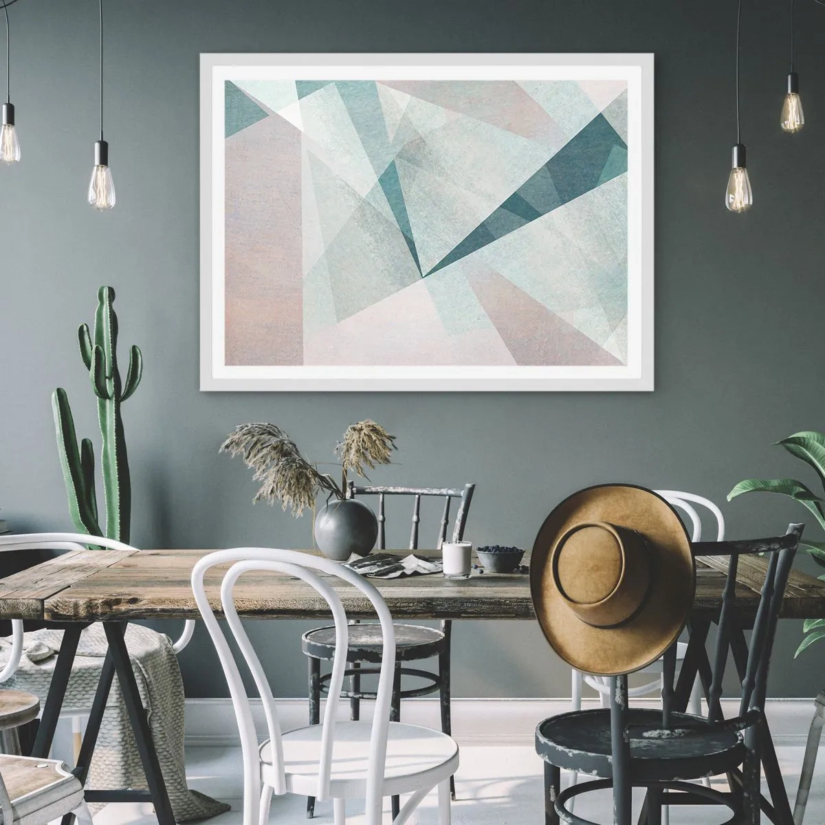 Poszter fekete keretben - Nyugodtan, de dinamikusan - 70x50 cm