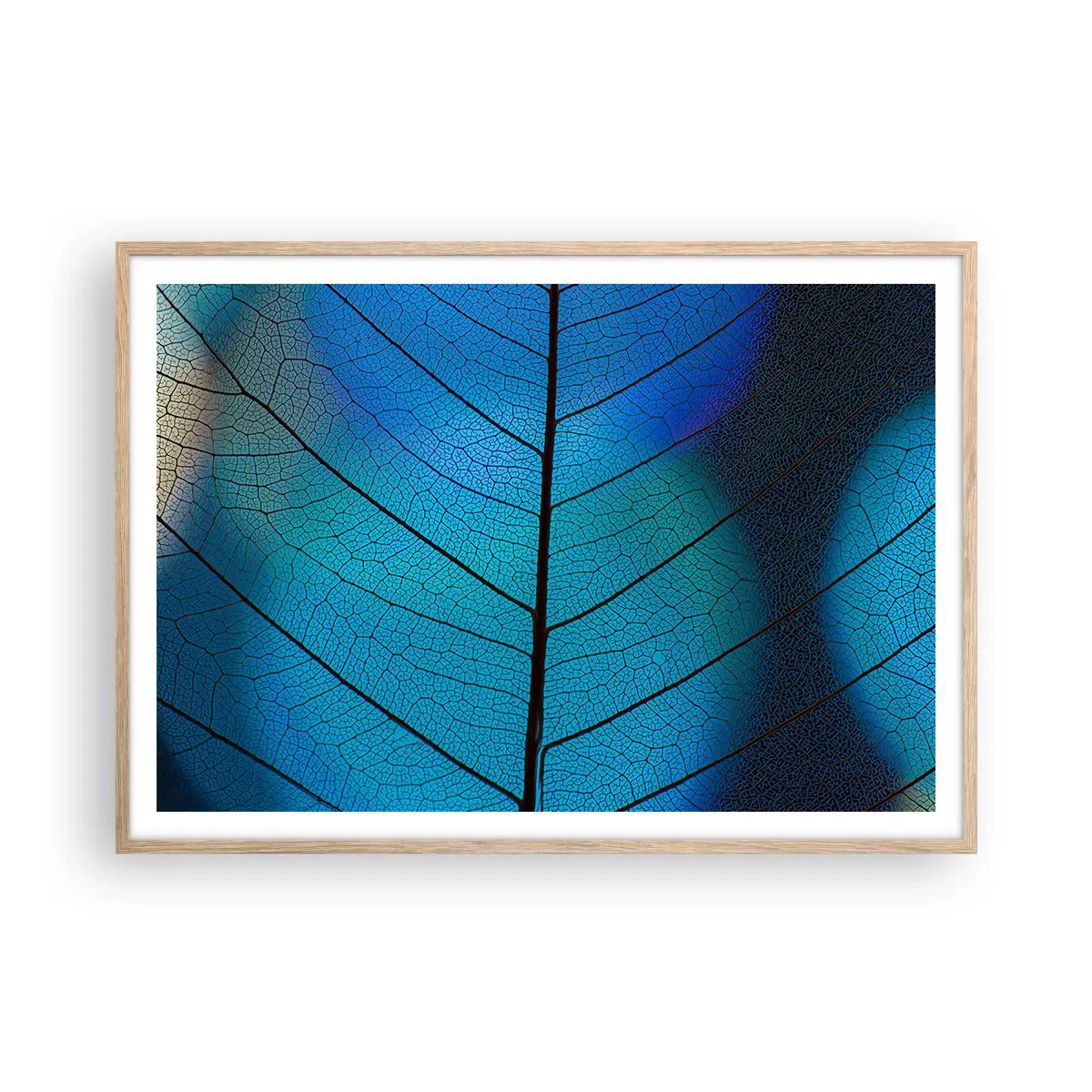 Poszter világos tölgy keretben - Bonyolult konstrukció - 100x70 cm
