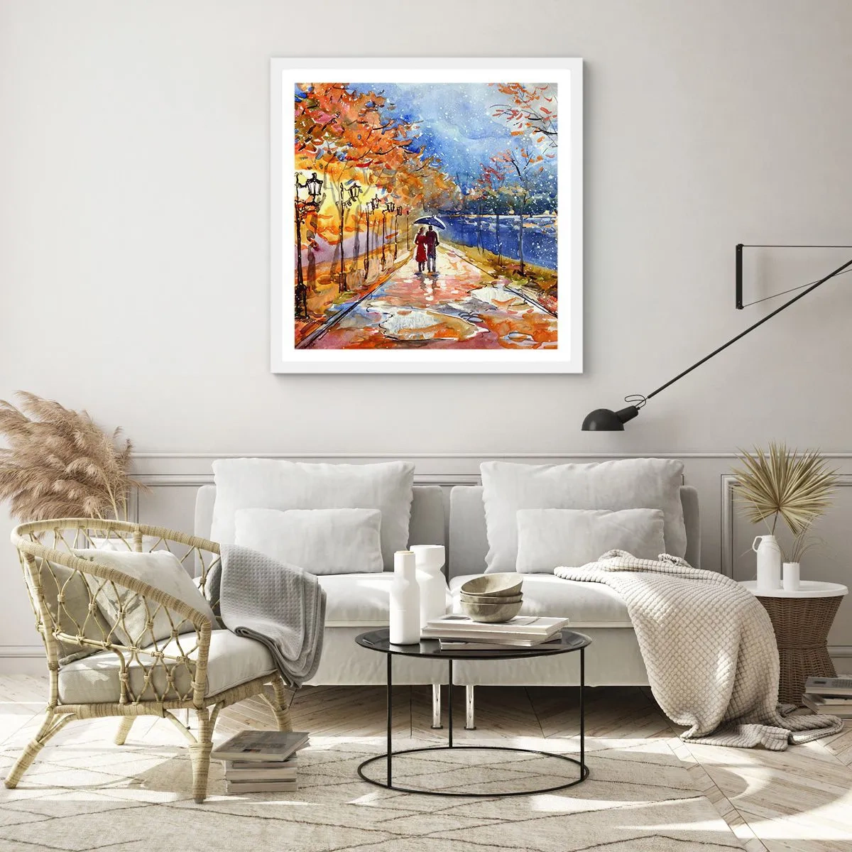 Poszter fekete keretben - Együtt az idő határáig - 50x50 cm