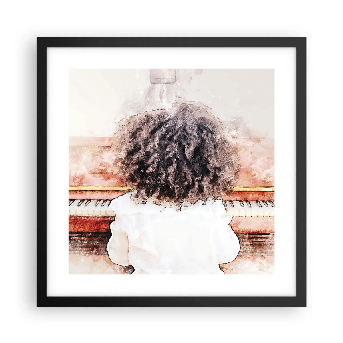 Poszter fehér keretben - Az új világban - 40x40 cm