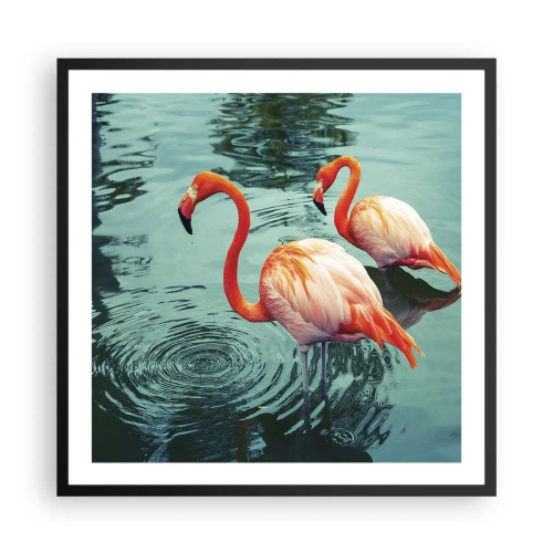 Poszter fehér keretben - Most divatban vagyunk - 60x60 cm