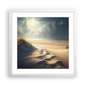 Poszter fekete keretben - Megnyugtató táj - 40x40 cm