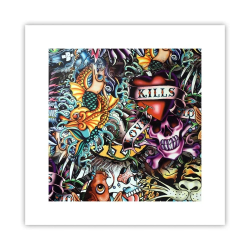 Poszter - A tetováló művész álma - 30x30 cm