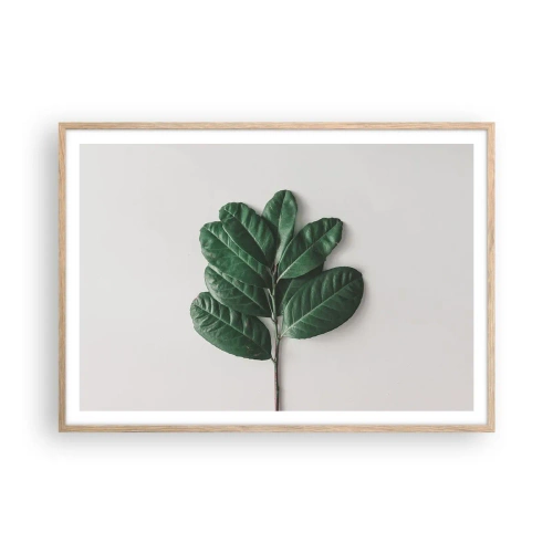 Poszter világos tölgy keretben - Rajz csak a természetről - 100x70 cm