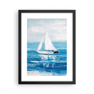 Poszter fehér keretben - Egy barátoddal az oldaladon - 30x40 cm