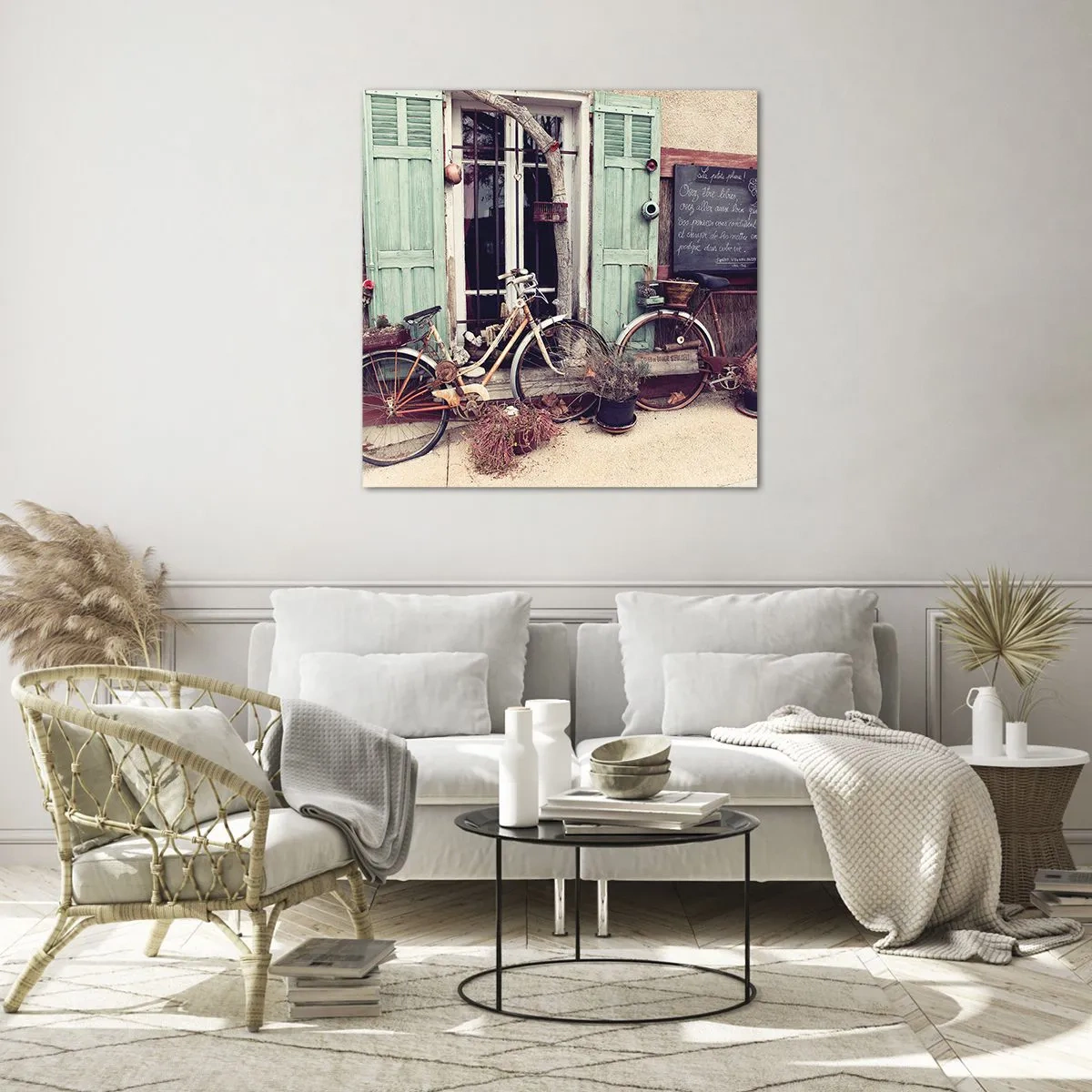 Üveg kép - Éljen a tartomány - 70x70 cm