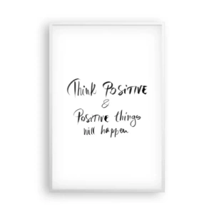 Poszter fekete keretben - Hogyan élj? - 61x91 cm