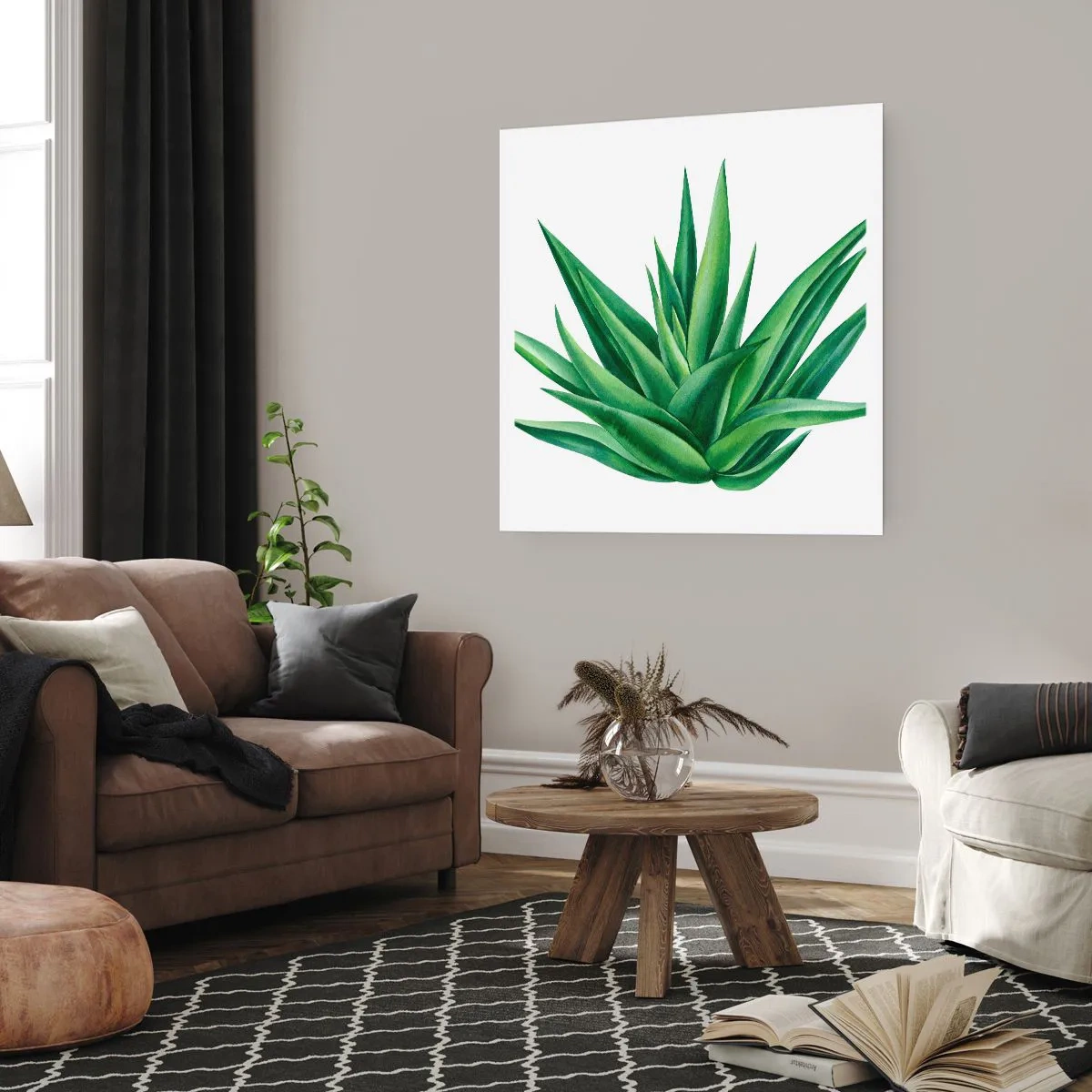 Poszter - Zöld - erő - élet - 60x60 cm
