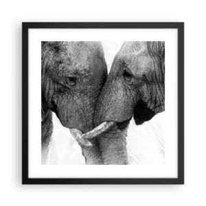 Poszter fehér keretben - Szívélyes vallomás - 40x40 cm