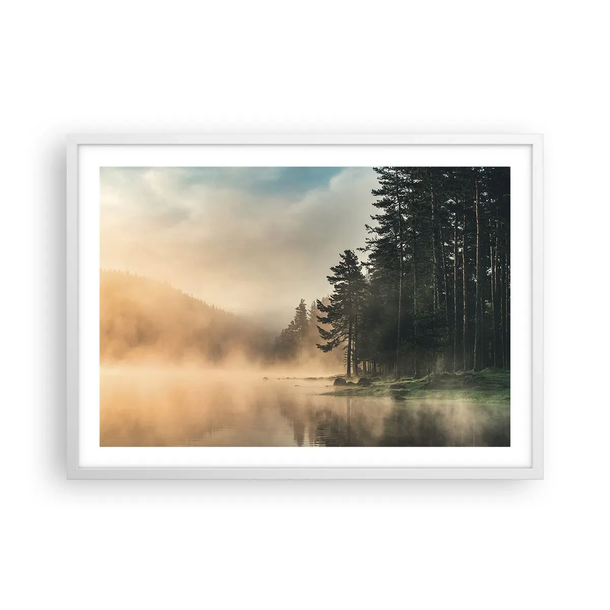 Poszter fekete keretben - A nap születése - 70x50 cm