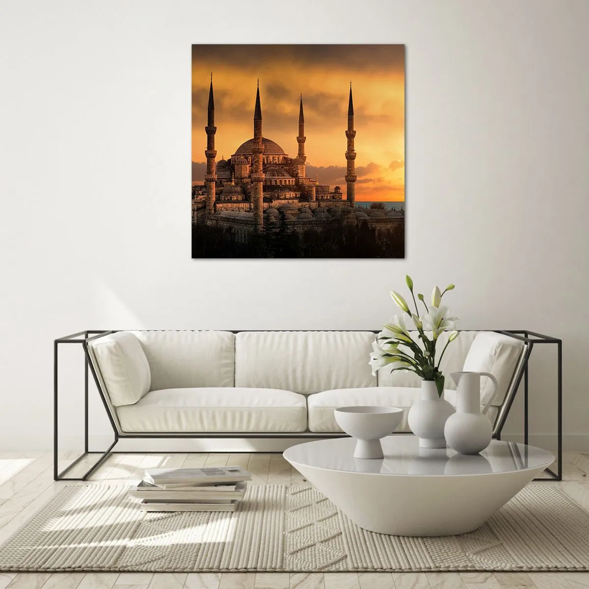 Üveg kép - Isten hatalmas - 70x70 cm