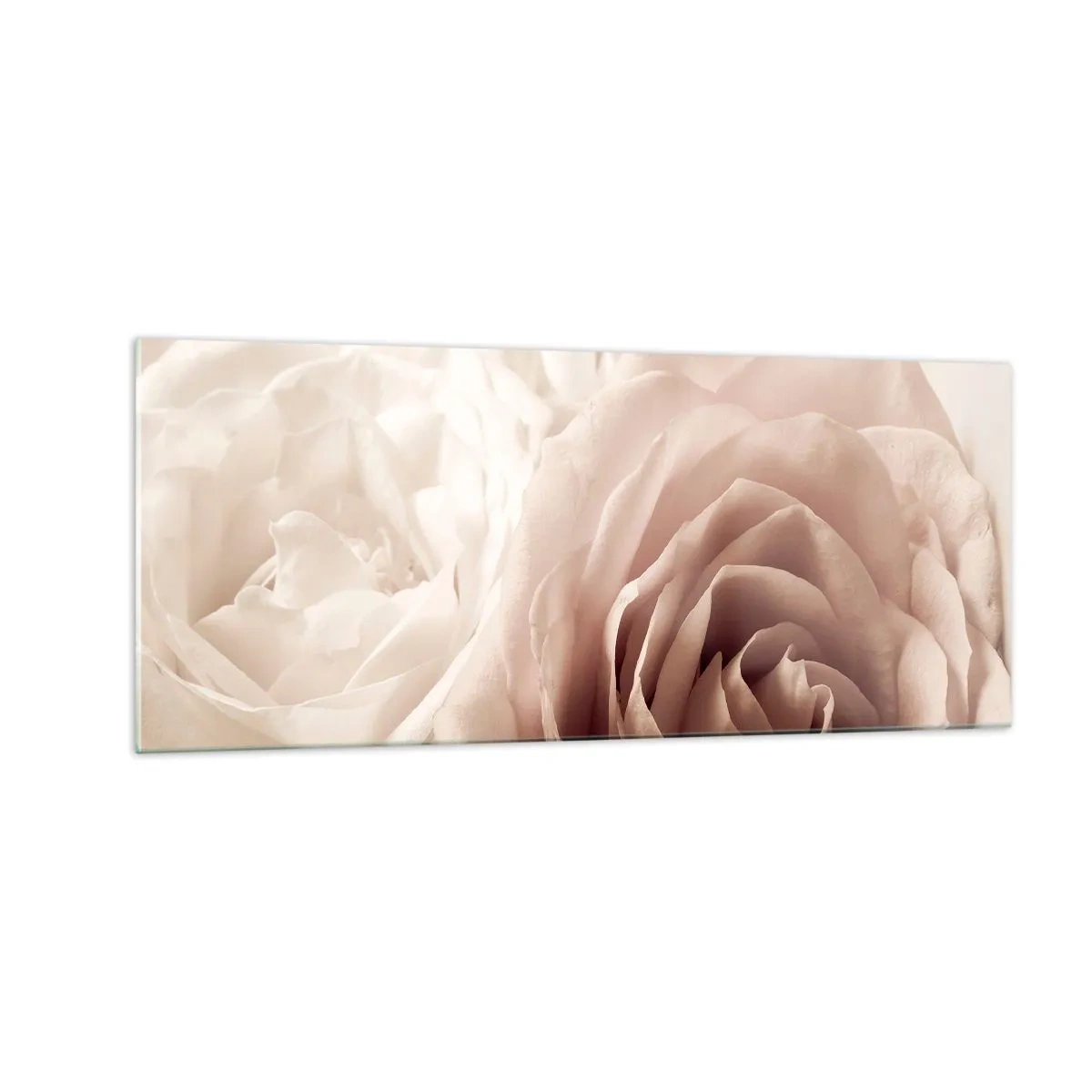 Üveg kép - Egy rózsa szívében - 100x40 cm