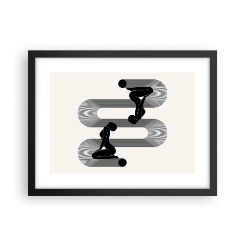 Poszter fehér keretben - Érzéki szimmetria - 40x30 cm