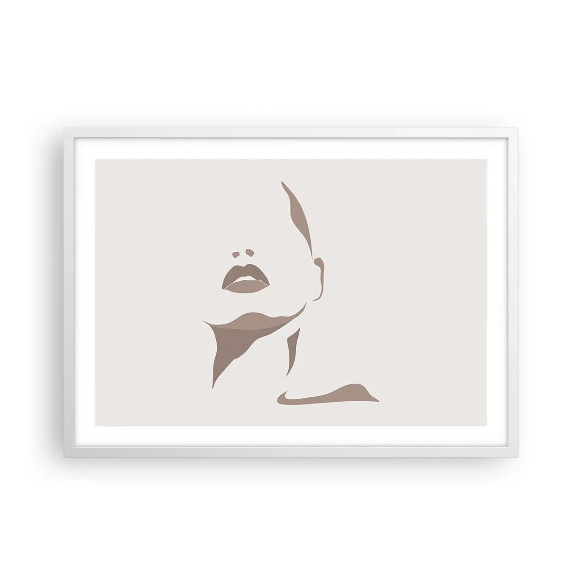 Poszter fekete keretben -  Fényből és árnyékból létrehozott - 70x50 cm