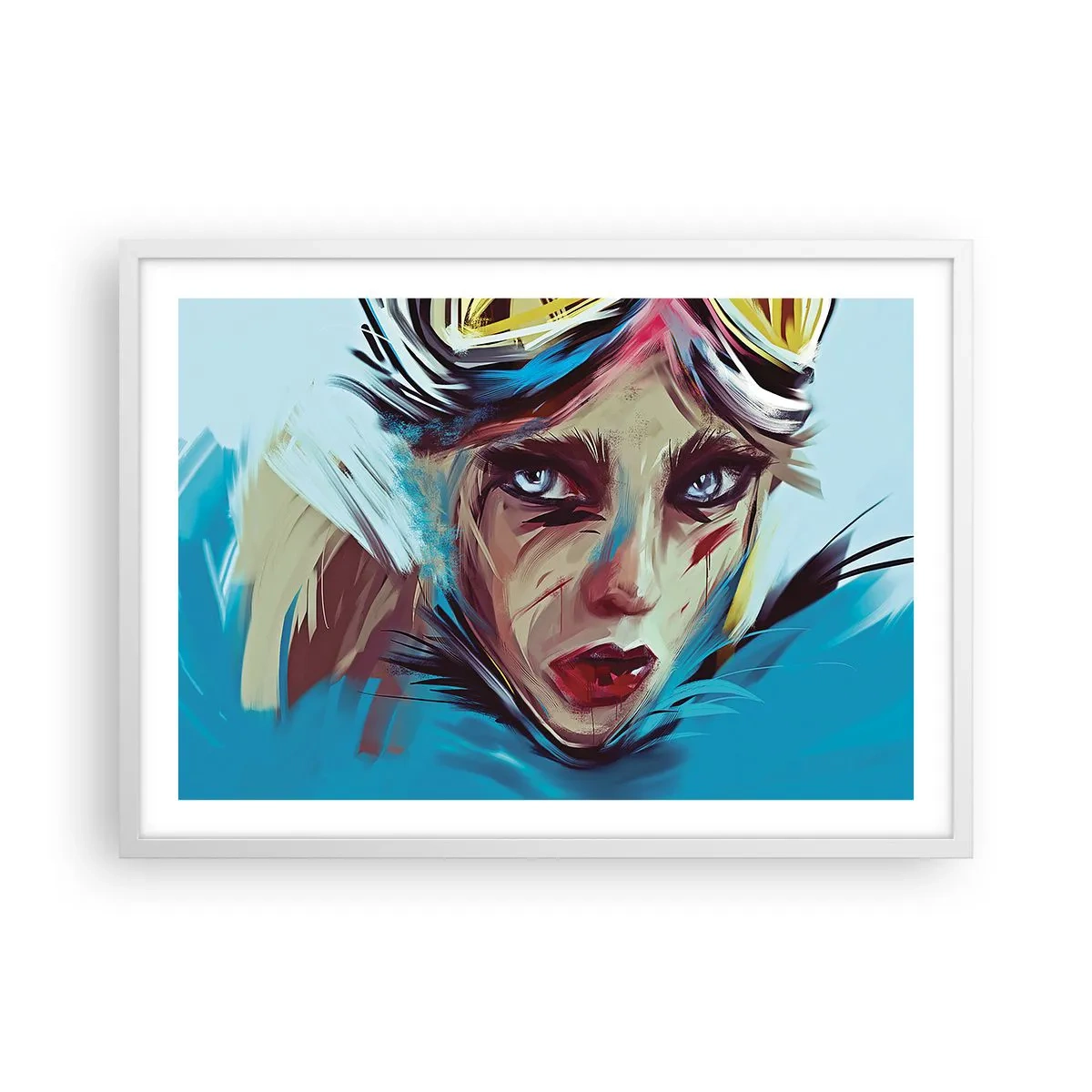 Poszter fekete keretben - Utcai harcos - 70x50 cm