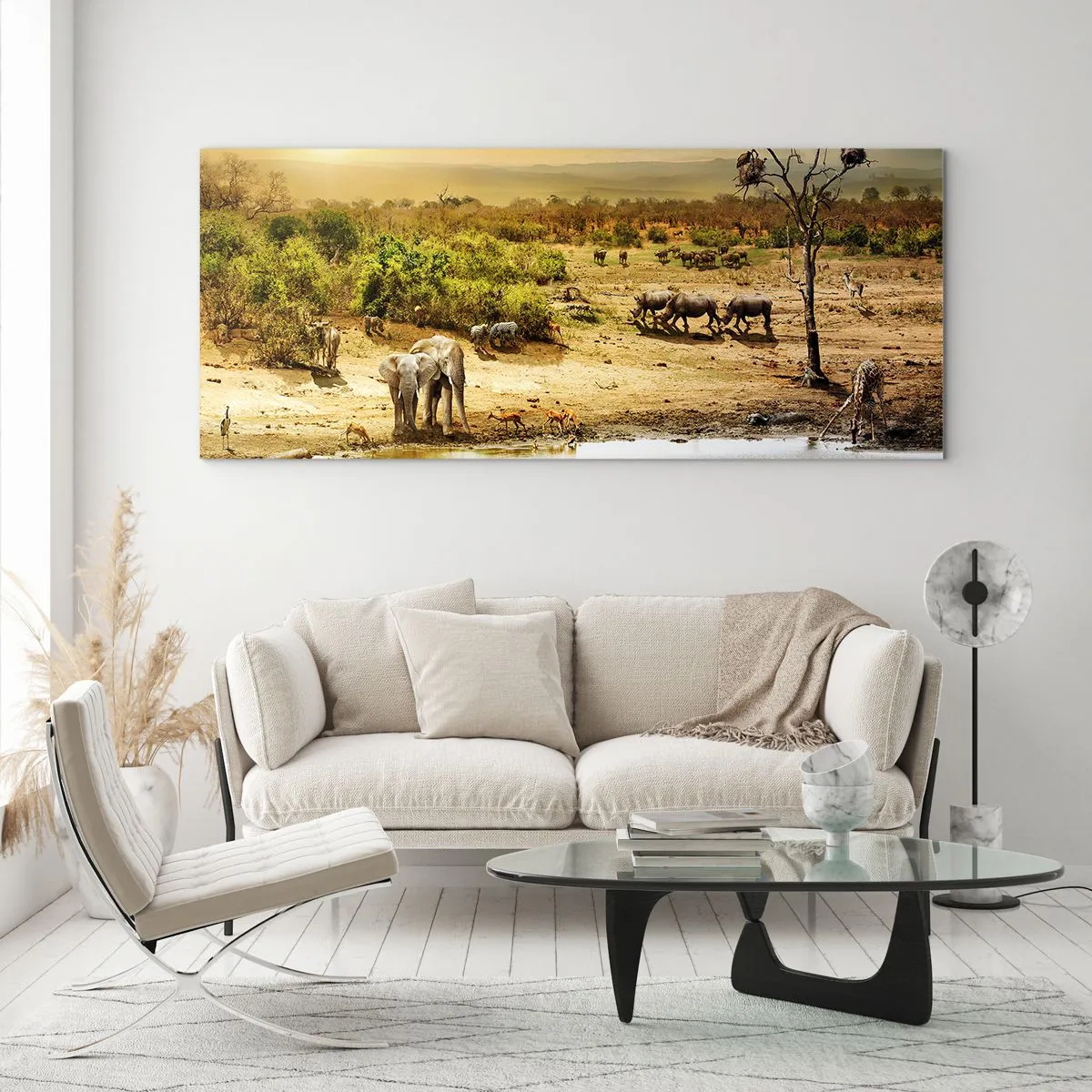 Üveg kép - „Z Edenu zaś wypływała rzeka…" - 100x40 cm