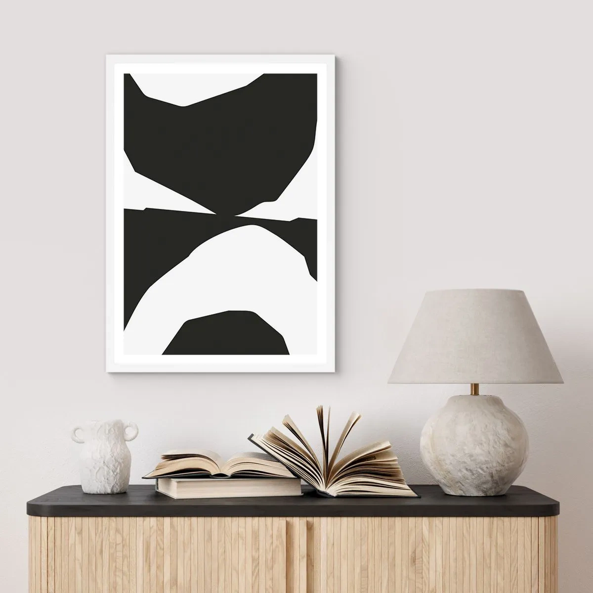 Poszter fekete keretben - Pozitív-negatív - 61x91 cm