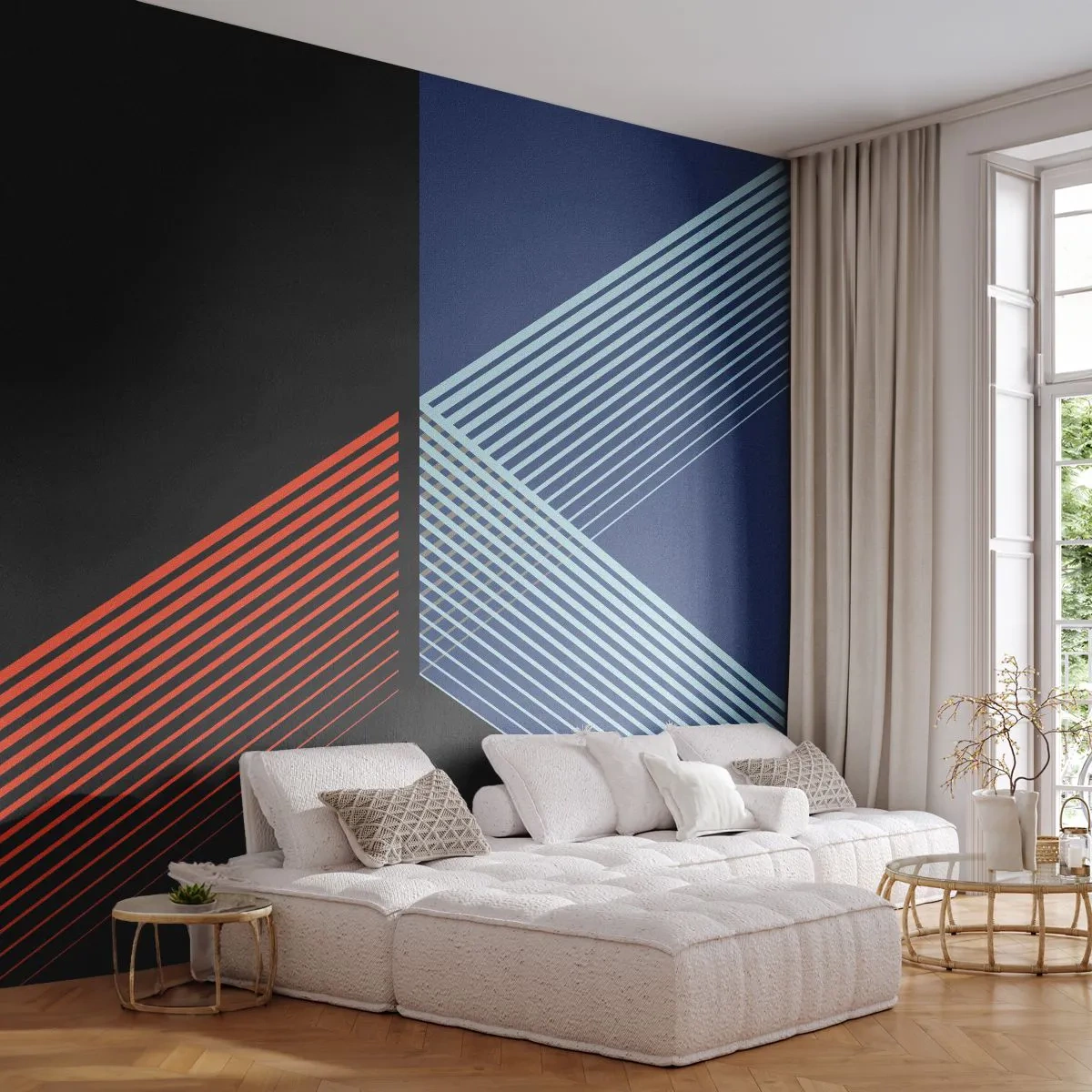 Öntapadós Fotótapéta Deluxe Sticker - Egyszerű történet - Absztrakció, Darab, Lineart - 250x175 cm