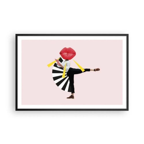 Poszter fehér keretben - Szürreális pop art - 91x61 cm