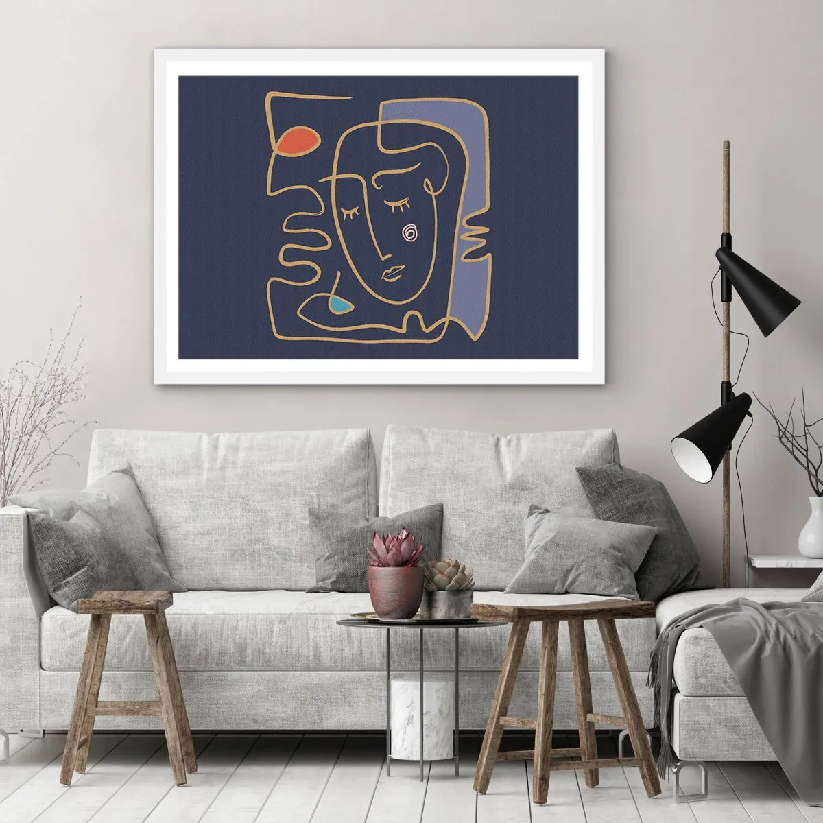 Poszter fekete keretben - Álmodozásban - 91x61 cm