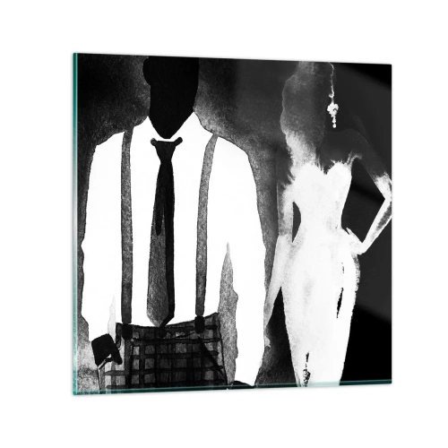 Üveg kép - Noir légkörben - 70x70 cm