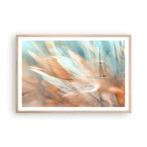 Poszter világos tölgy keretben - A szelídség földjén - 91x61 cm