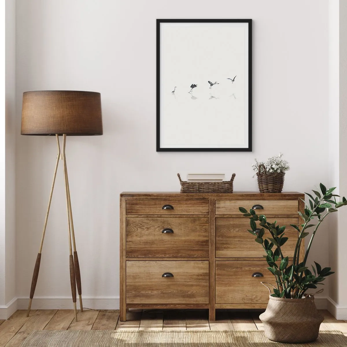 Poszter fehér keretben - Négy egyszerű lépés - 70x100 cm