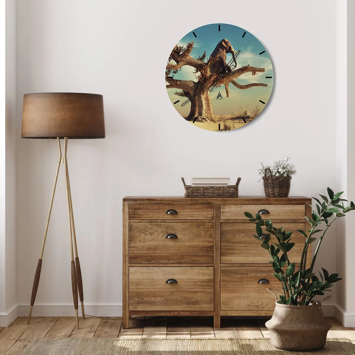 Falióra, Óra - Egy új nézőpont - 40x40 cm