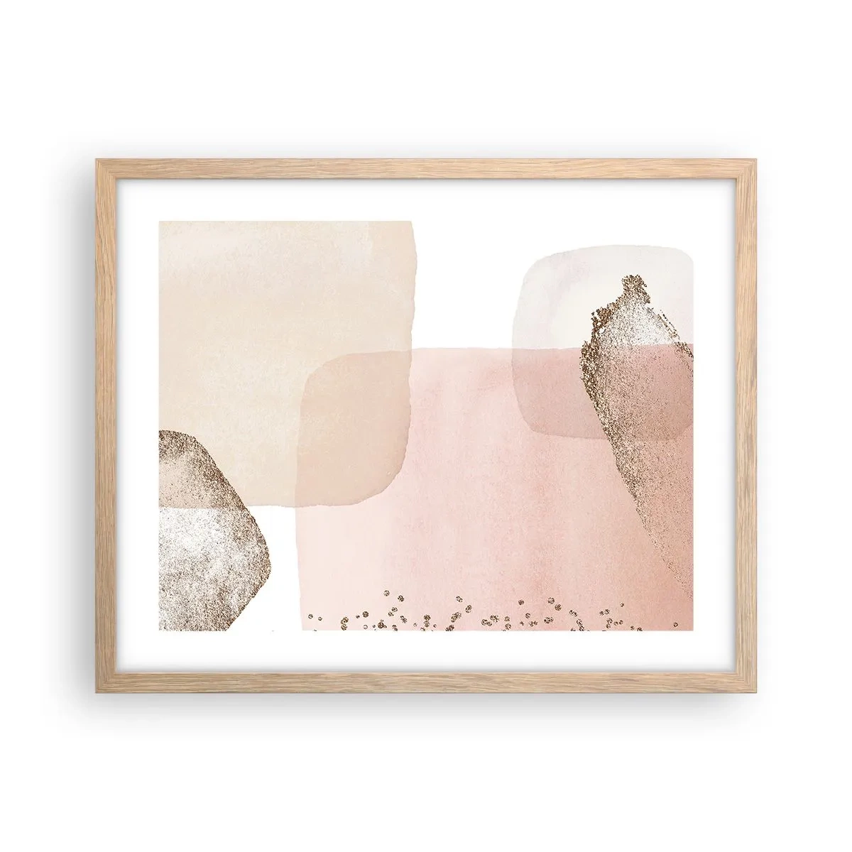 Poszter világos tölgy keretben - Egy pillantás a színeken keresztül - 50x40 cm