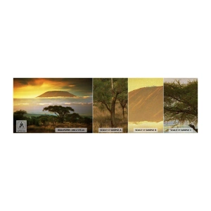 Fotótapéta Minta Premium Canvas - Utazó álma - Tájkép, Kilimandzsáró-hegy, Afrika - 100x30 cm