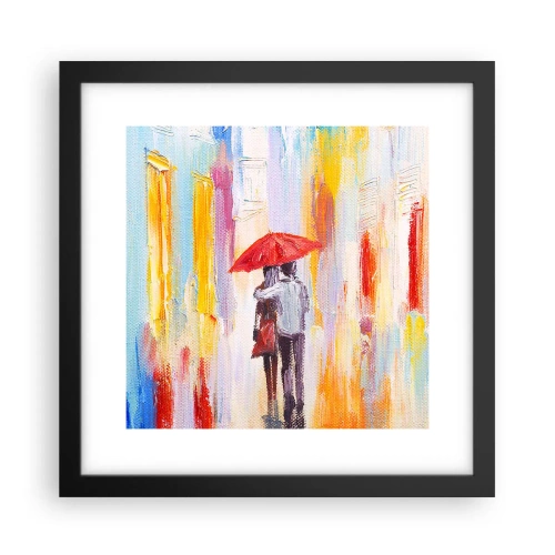 Poszter fehér keretben - Hadd essen az eső - 30x30 cm