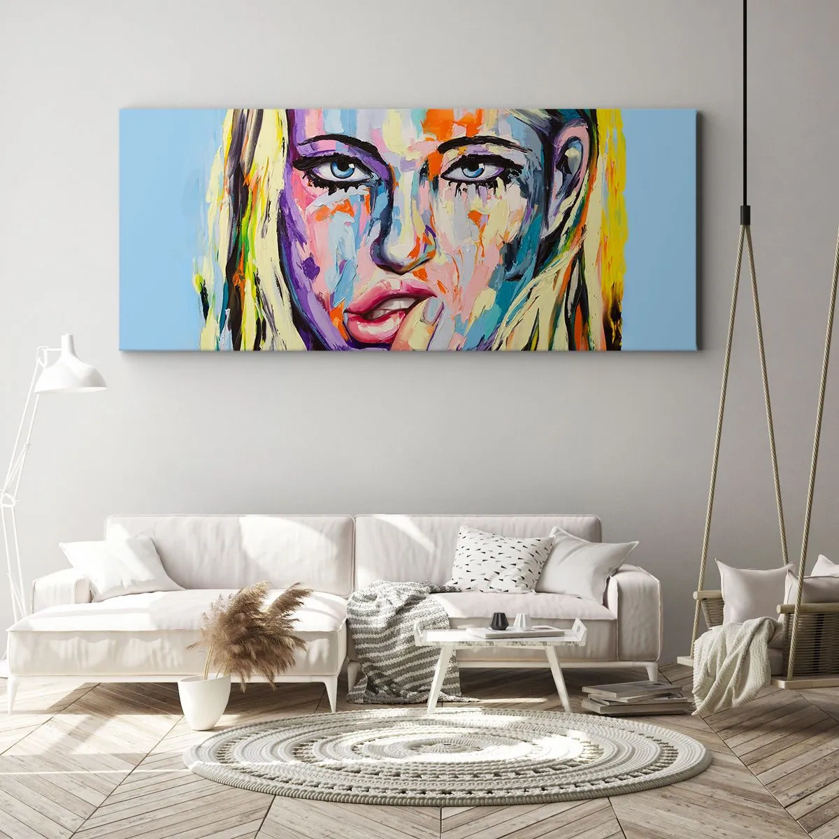 Vászonkép - Nézz egyenesen a szemébe - 100x40 cm