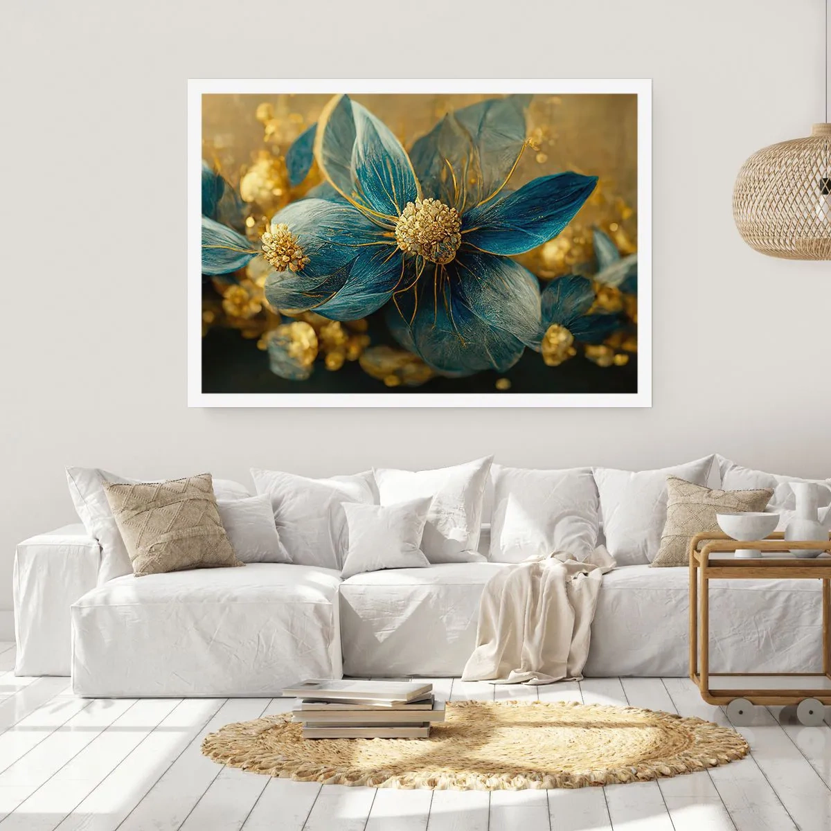 Poszter - Aranyló virág - 70x50 cm