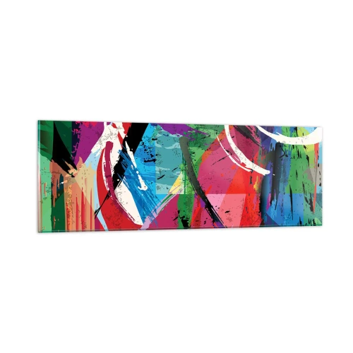 Üveg kép - Gyorsan, élénken és ugrálva - 90x30 cm