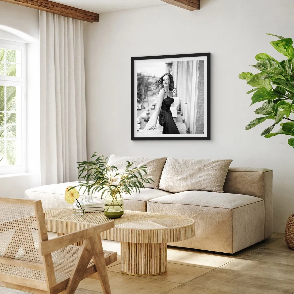 Poszter fehér keretben - Biztosan párizsi - 60x60 cm