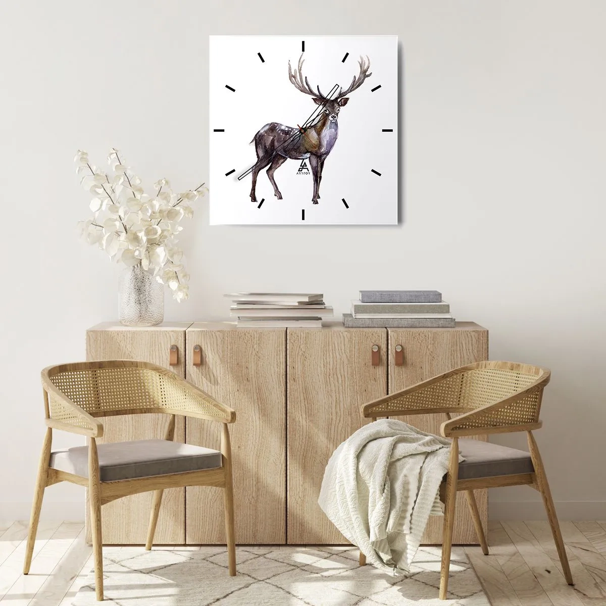 Falióra, Óra - Az északi erdő királya - 40x40 cm