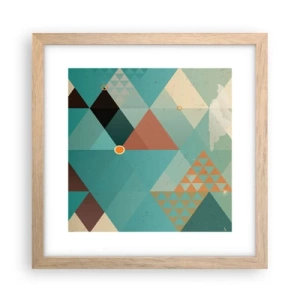 Poszter világos tölgy keretben - A sokféleség egysége, az egység sokfélesége - 30x30 cm