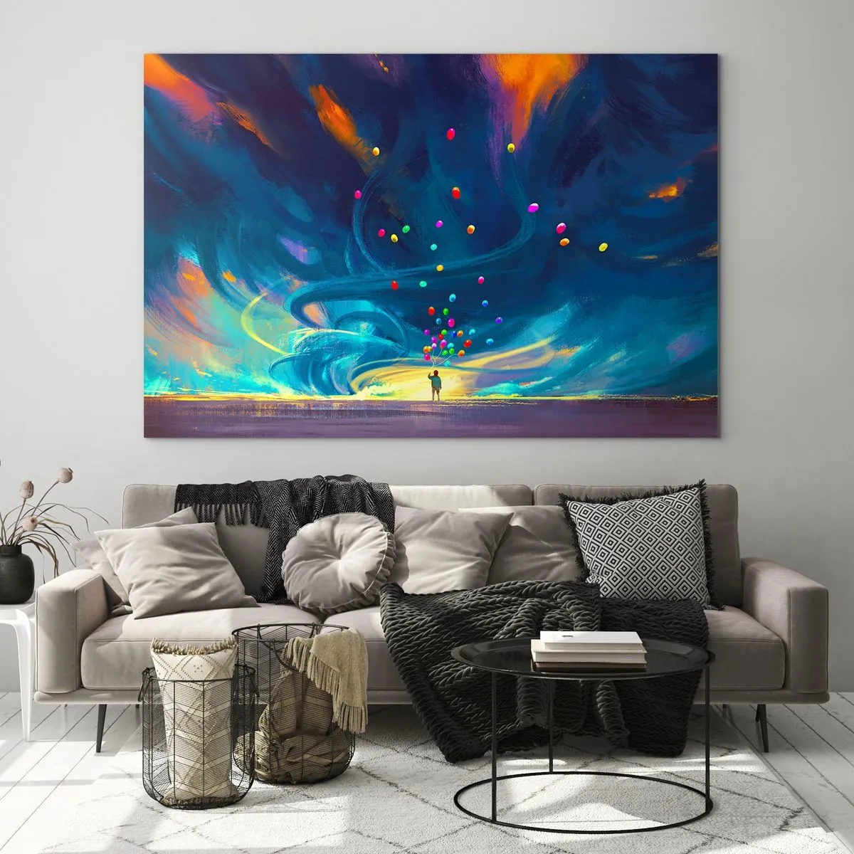Üveg kép - A kék szélnek - 120x80 cm