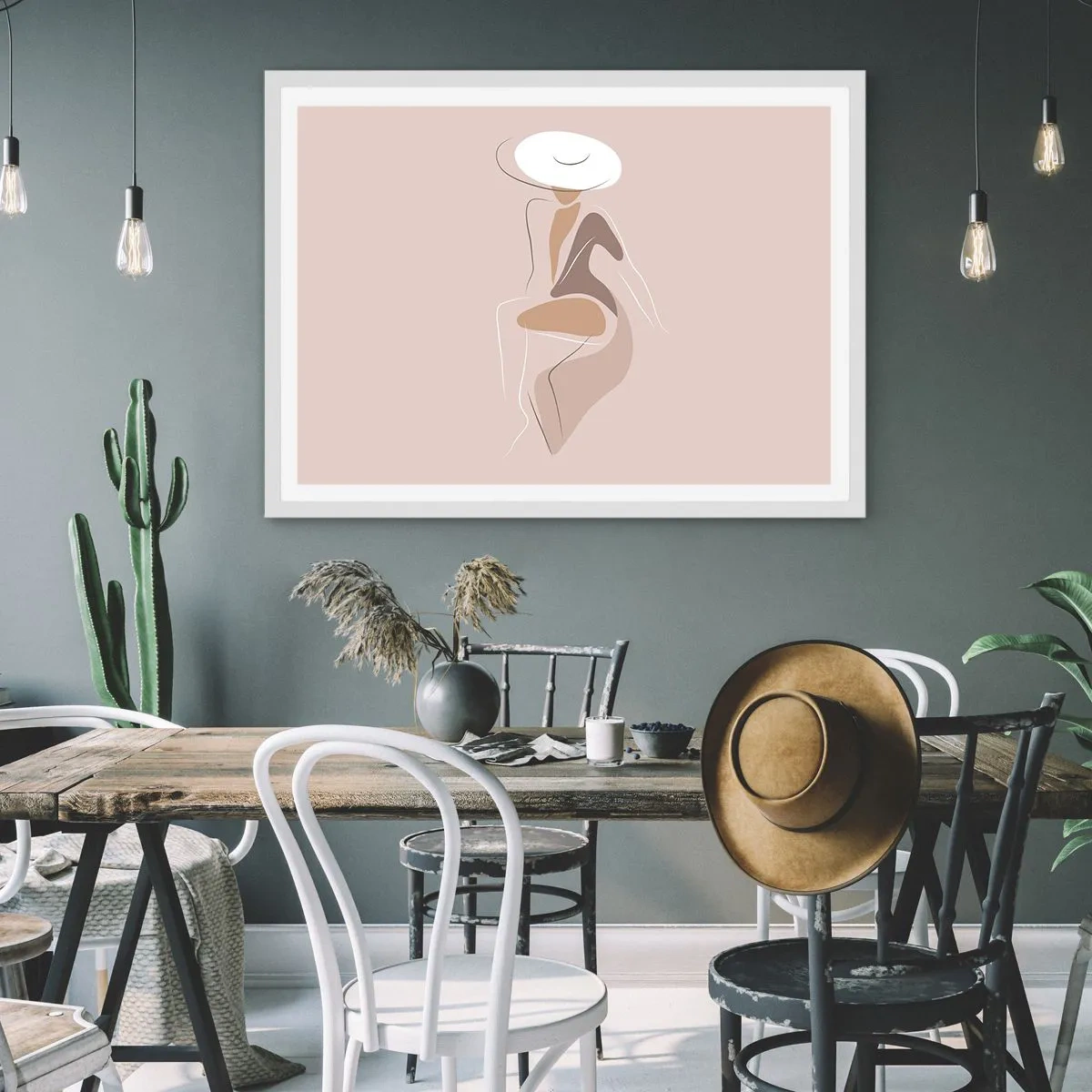 Poszter fekete keretben - Egy hölgynek lenni - 70x50 cm