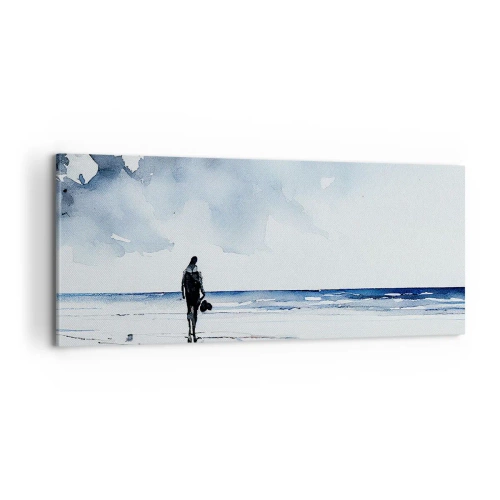 Vászonkép - Beszélgetés a tengerrel - 100x40 cm