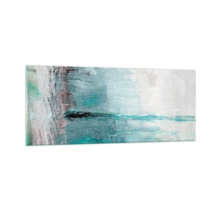 Üveg kép - Vízszintesen kék színben - 100x40 cm