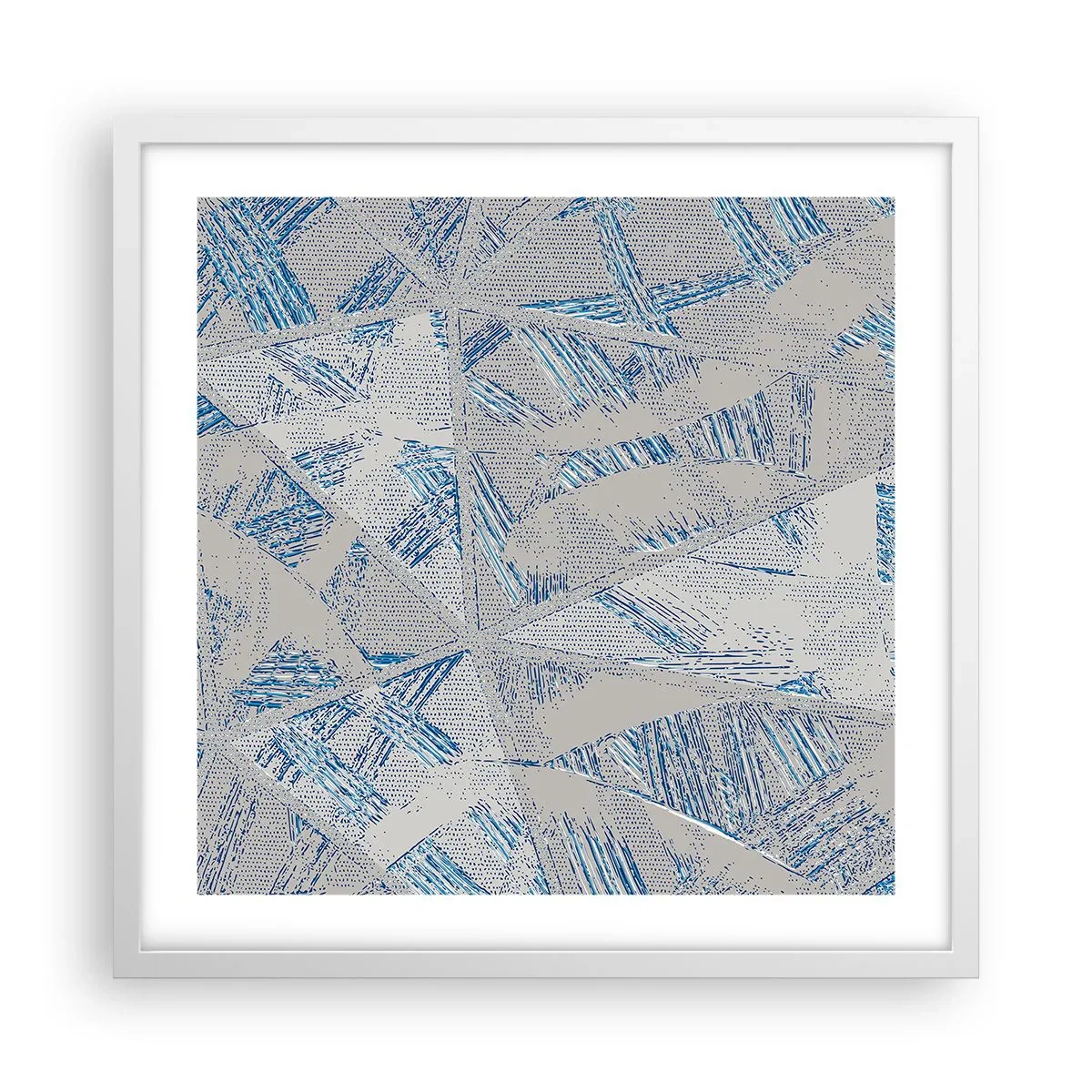 Poszter fekete keretben - A szürkéskék labirintusban - 50x50 cm