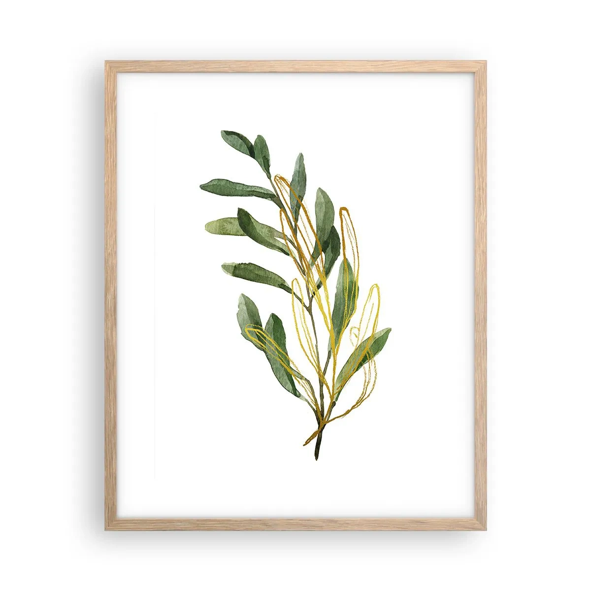 Poszter világos tölgy keretben - Minden, ami jó - 40x50 cm